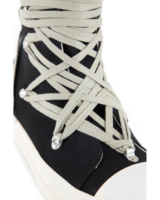 Rick Owens Black Concordians Megalace Sneaks for men