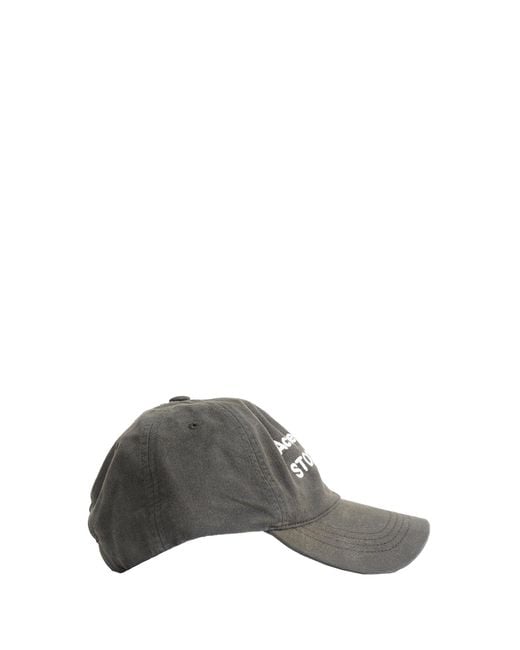 Acne Black 1996 Logo Baseball Cap for men