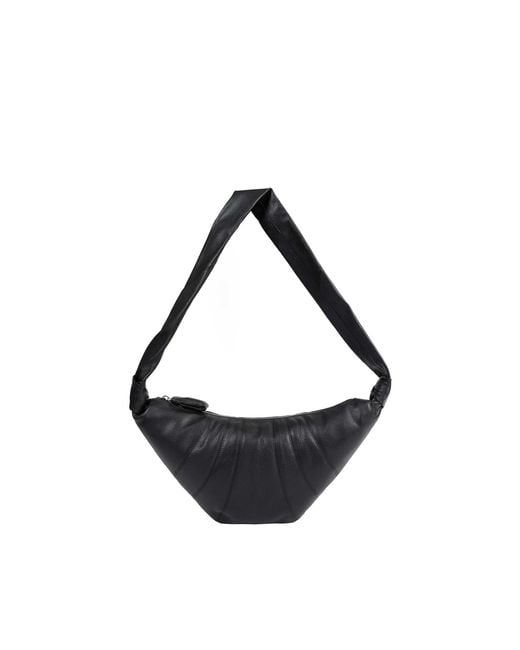 Lemaire Black Medium Croissant Bag for men