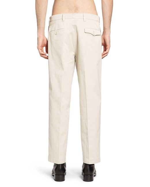 Prada Natural Washed Cotton Chinos for men