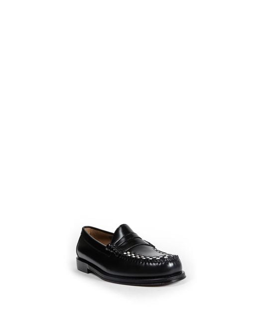 G.H.BASS Black Weejuns Larson Weave Loafers for men
