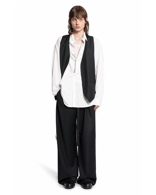Ann Demeulemeester White Mark High Comfort Shirt for men
