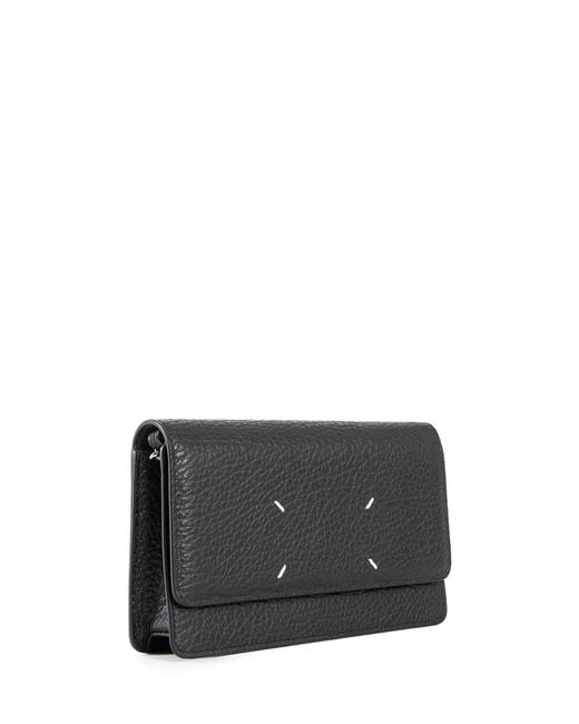 Maison Margiela Black Four Stitches Chain Wallet