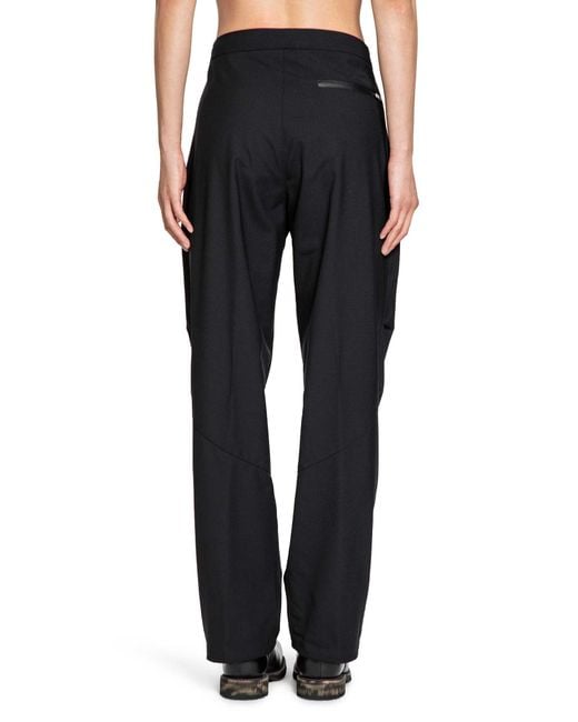 Laminar Black Twisted Tailored Trousers for men