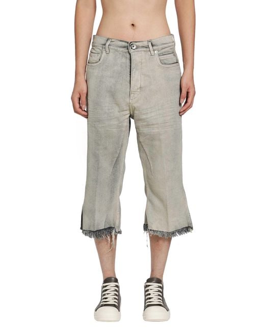 Rick Owens Gray Tower Bolan Cutoffs for men