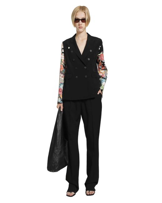 Ibrigu Black Traditional Kimono Blazer