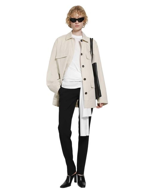 Totême  Natural Collared Drawstring Jacket