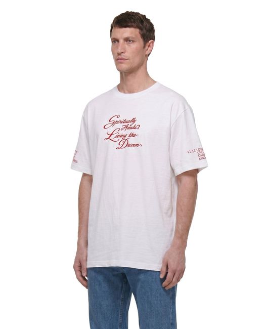 11:11LUCK White Antonioli Exclusive Spiritually Awake Tee for men
