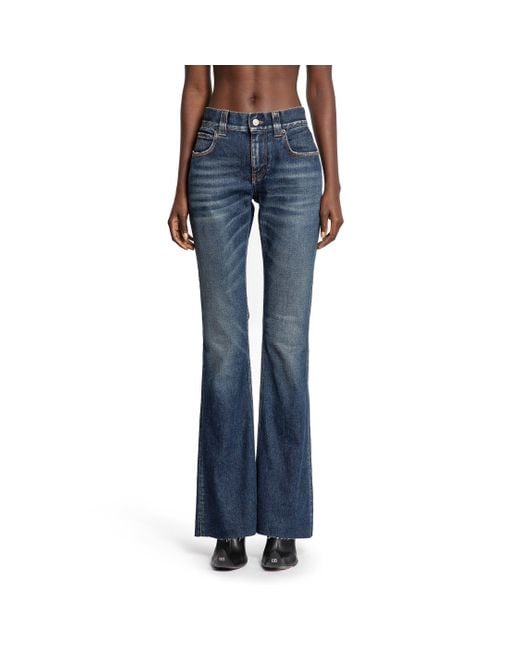 Balenciaga Blue Slim Fit Bootcut Pants