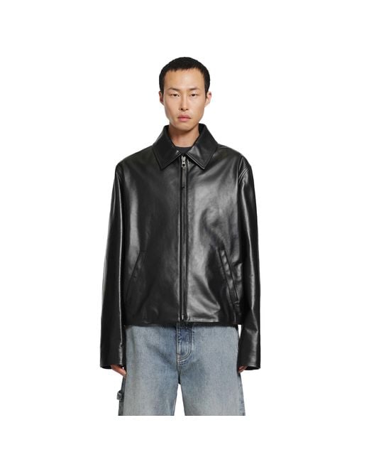 Loewe Black Zip-Up Jacket for men