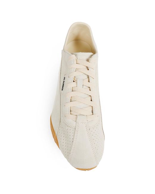 PUMA White X Jil Sander K Street Suede Sneakers for men