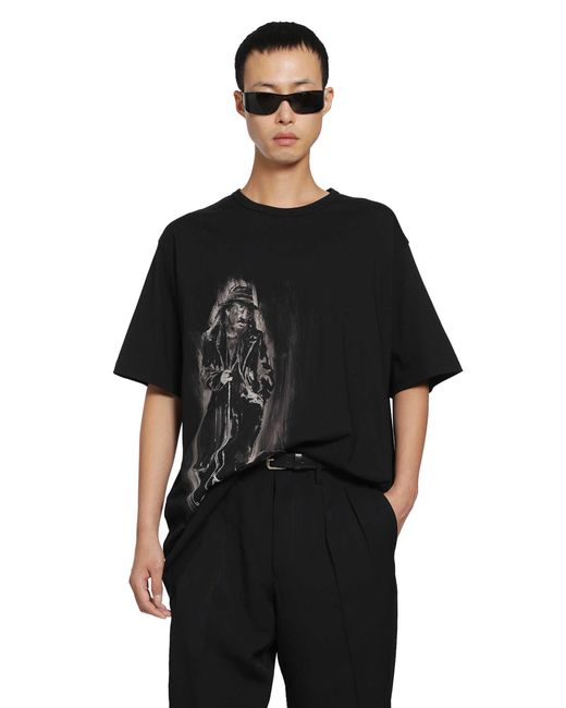 Yohji Yamamoto Black Yohji Single Jersey Long Sleeve Tee for men