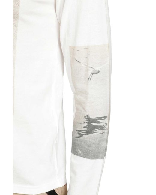 Kapital White Gull Foot Long Sleeve T-Shirt for men
