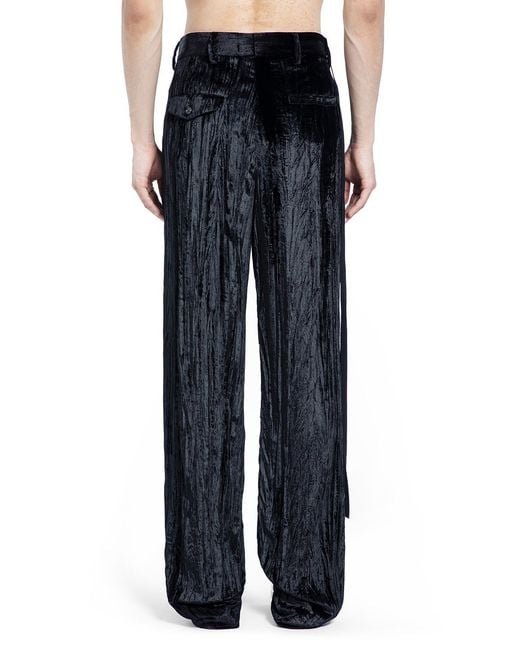 Ann Demeulemeester Blue Leon Trousers for men