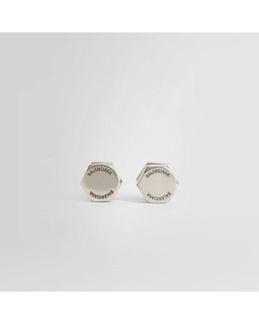 Balenciaga White Earrings