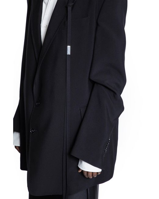 Ann Demeulemeester Blue Agnes High Comfot Tailored Blazer