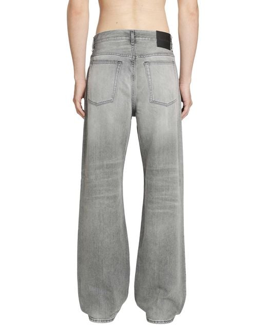 Acne Gray Loose Fit Jeans for men