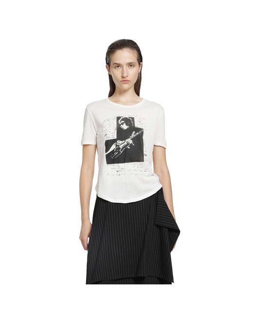 Ann Demeulemeester Black Floor Micro T-Shirt
