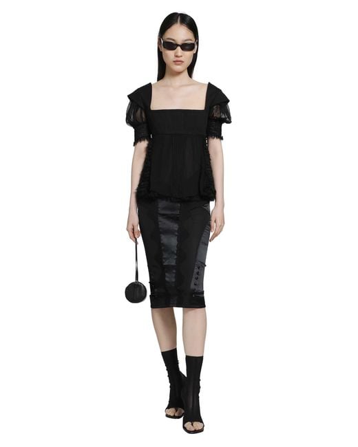 Dilara Findikoglu Black Behinf The Window Skirt