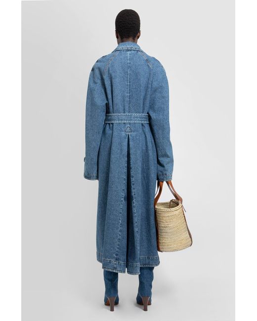 Chloé Blue Belted Denim Coat