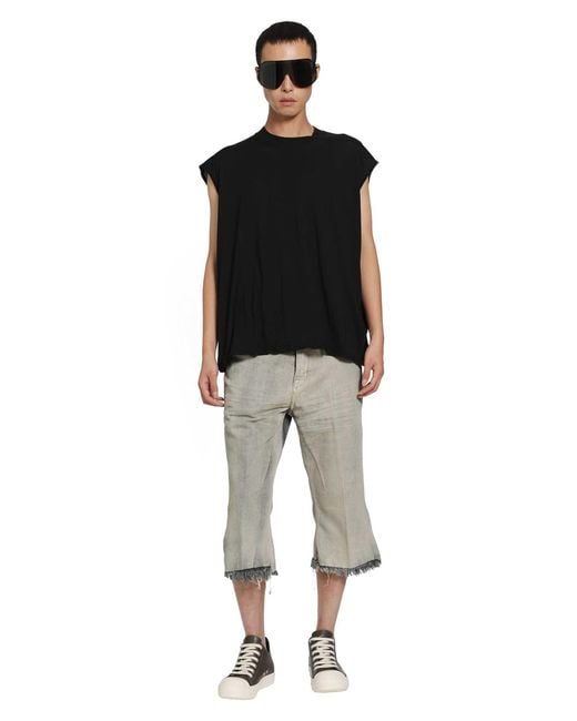 Rick Owens Gray Tower Bolan Cutoffs for men