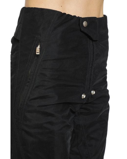 Rick Owens Black Temple Motopants