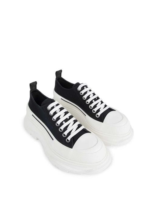 McQueen White Tread Slick Sneakers for men