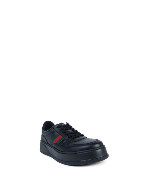 Gucci Black Leather Sneaker for men