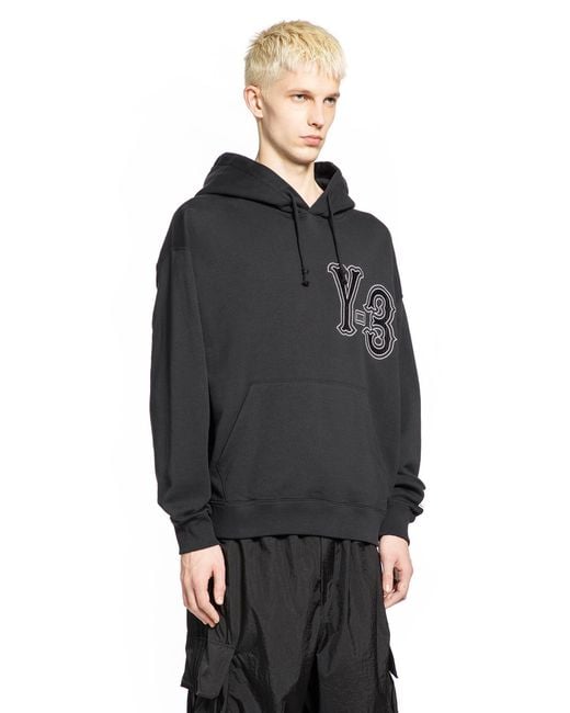 Y-3 Black Elite 5 Gfx Hoodie for men
