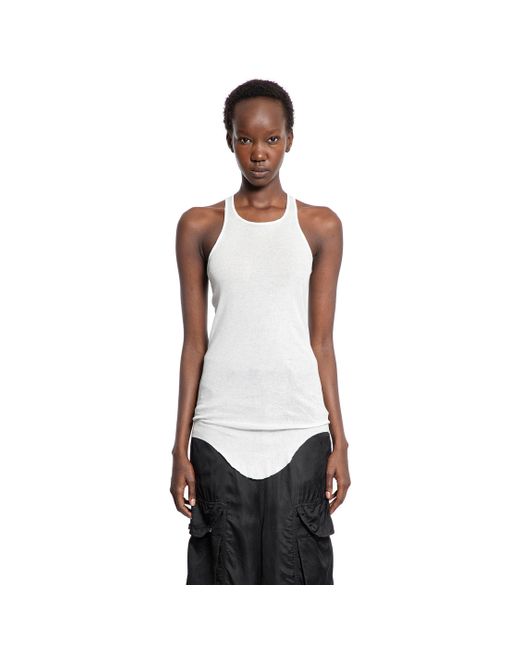 Rick Owens White Concordians Basic Rib Tank