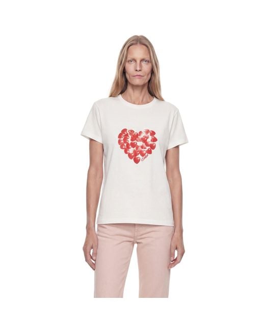 Chloé White Printed Cotton T-Shirt