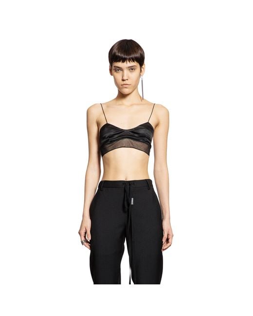 Ann Demeulemeester Black Abelina Bra