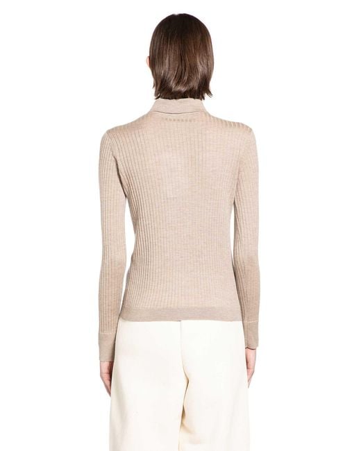 Max Mara Natural Lightweight Cashmere Silk Polo
