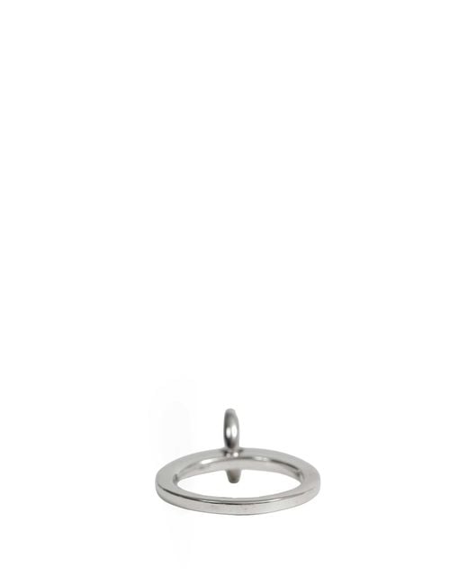 ALAN CROCETTI White Blade Loop Ring for men