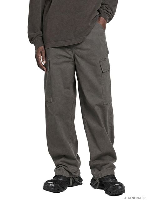 Carhartt Gray Kade Cargo Pants for men