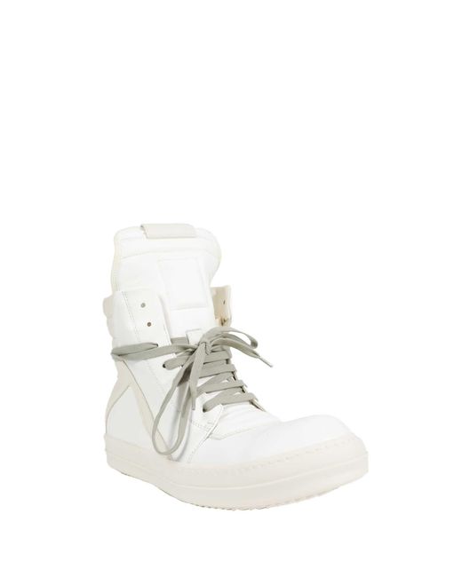 Rick Owens White Tower Geobasket Sneakers for men