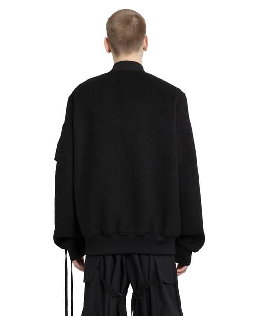 Ann Demeulemeester Black Dries Standard Bomber for men