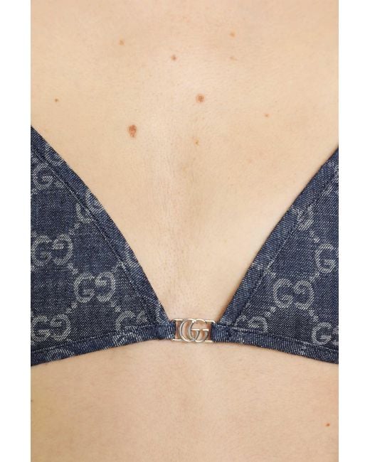 Gucci Blue Gg Light Denim Top