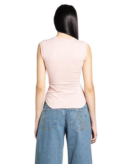 The Attico Blue Light Jersey Tank Top