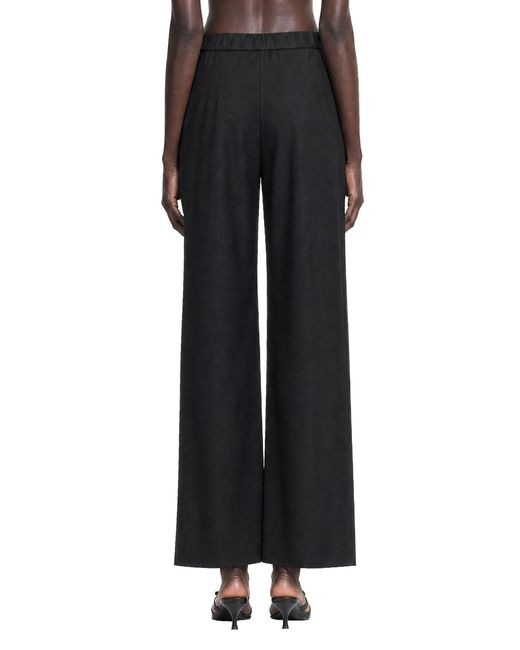 Max Mara Black Light Woollen Clotch Trousers