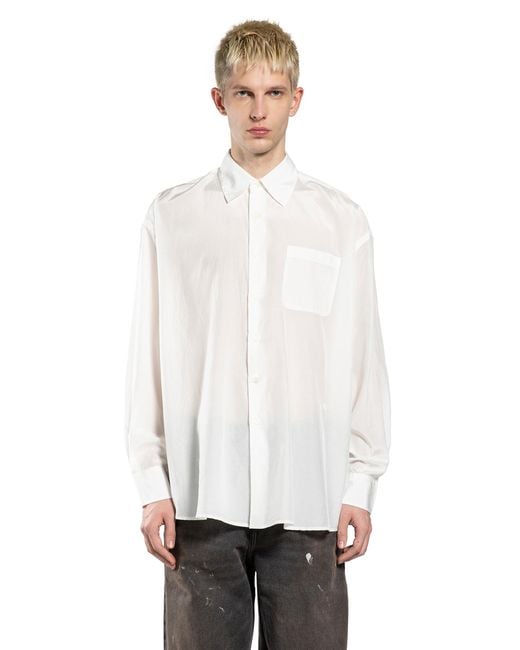 Our Legacy White Borrowed Shirt for men