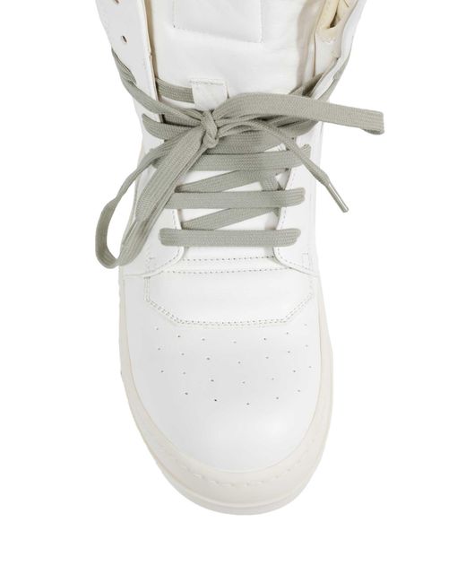 Rick Owens White Tower Geobasket Sneakers for men