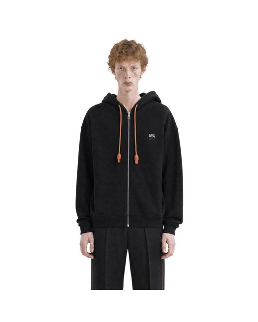 Loewe Black Zip-Up Hoodie for men