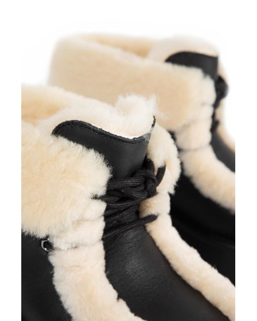 Ugg Black Classic Esmee Leather Lace Up Boot