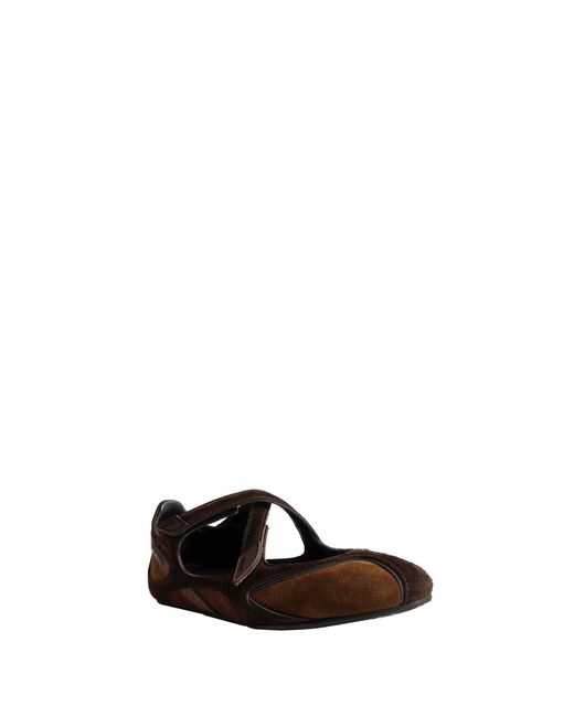 The Attico Brown Floor01 Ballerina Flats