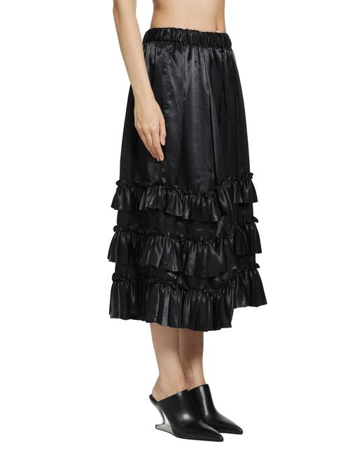Noir Kei Ninomiya Black Layered Skirt