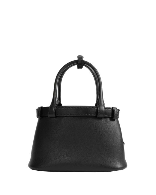Prada Black Buckle Small Leather Top Handle Bag
