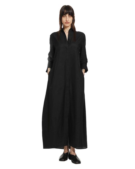 Totême Black Parachute Shirt Dress