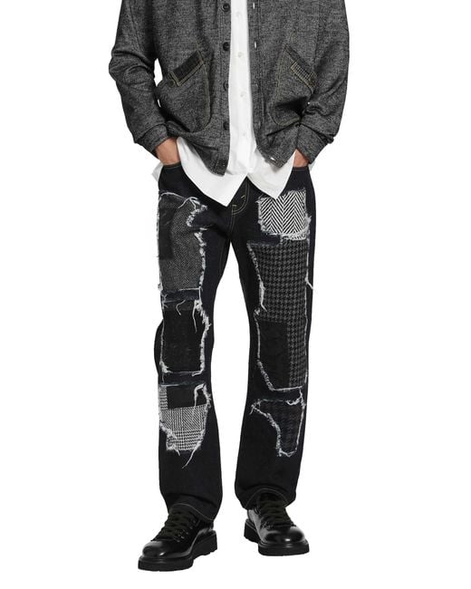 Junya Watanabe Black Patch 5 Pocket Jeans for men
