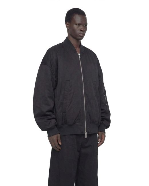 NVL-GARDE Blue Oversized Bomber Jacket for men
